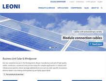 Tablet Screenshot of leoni-solar-windpower.com